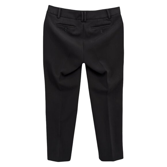 Talbots Hampshire Pants Womens Solid Black Flat Front Stretch Size 6P - Picture 2 of 11